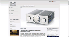 Desktop Screenshot of bmc-audio.de