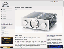 Tablet Screenshot of bmc-audio.de