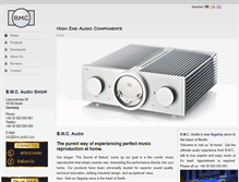 Tablet Screenshot of bmc-audio.com